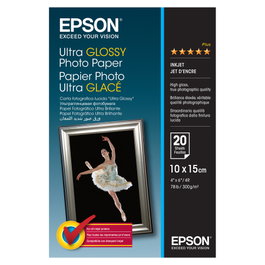 Epson C13S041926 Papel Fotográfico Ultra Glossy 10x15cm 300g/m² 20 Hojas
