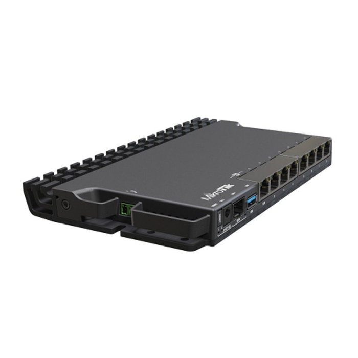 Mikrotik Router Rb5009Ug+S+In 7x1GbE 1x2.5GbE 1x10GbE SFP+ RouterOS v7 4-Core ARM 1.4GHz 1GB RAM NAND Mikrotik Router Rb5009Ug+S+In 7x1GbE 1x2.5GbE 1x10GbE SFP+ RouterOS v7 4-Core ARM 1.4GHz 1GB RAM NAND