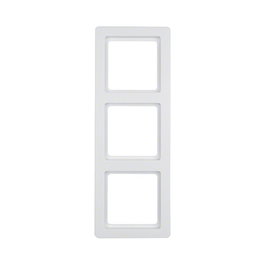 Berker 10136089 Placa de pared de 3 puntos, Blanco