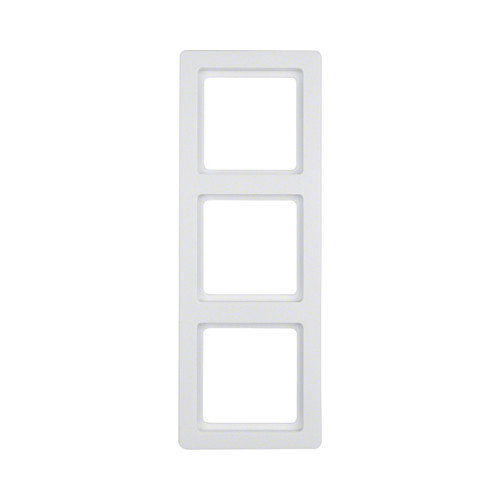 Berker 10136089 Placa de pared de 3 puntos, Blanco Berker 10136089 Placa de pared de 3 puntos, Blanco