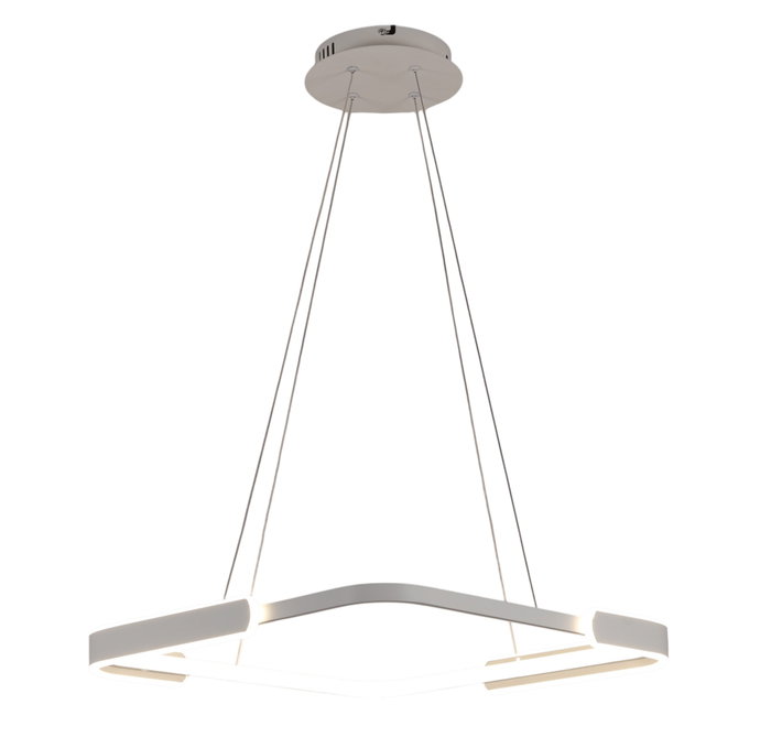 DKD Home Decor Lámpara de Techo LED Aluminio 53x53 Blanco