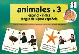 CEPE, ANIMALES 3 ESPAÑOL INGLES LENGUA DE SIGNOS ESPAÑOLA - CEPE