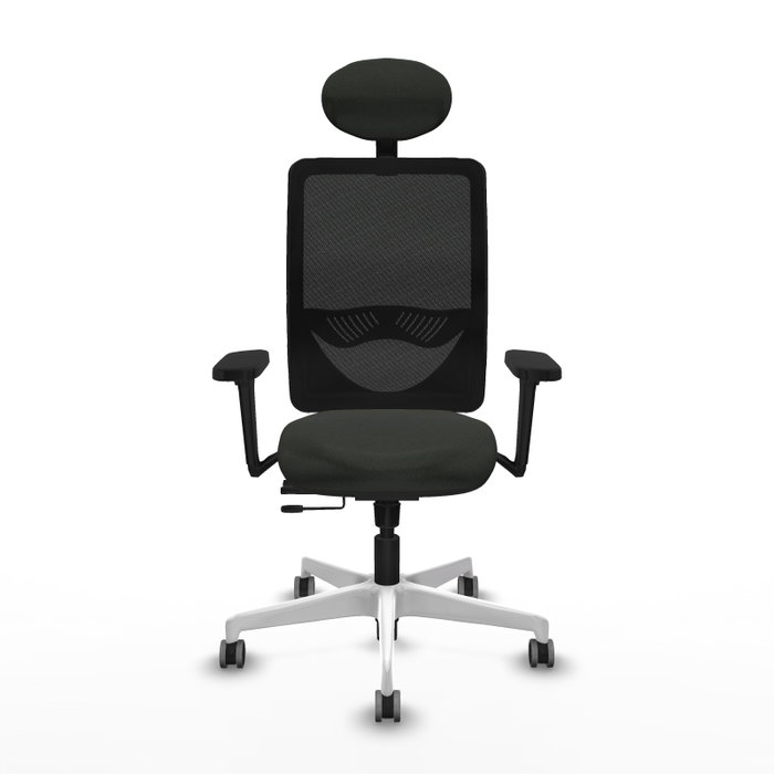 PIQUERAS Y CRESPO Silla de oficina Zulema con mecanismo Sincro/Traslack, Negro