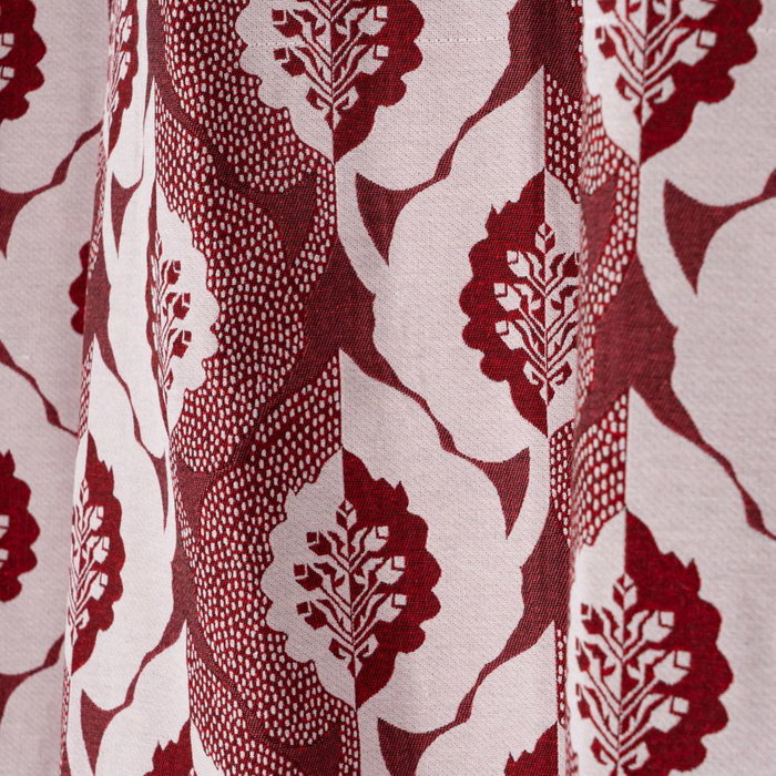 Cortina Estampado Rojo 140 X 260 cm