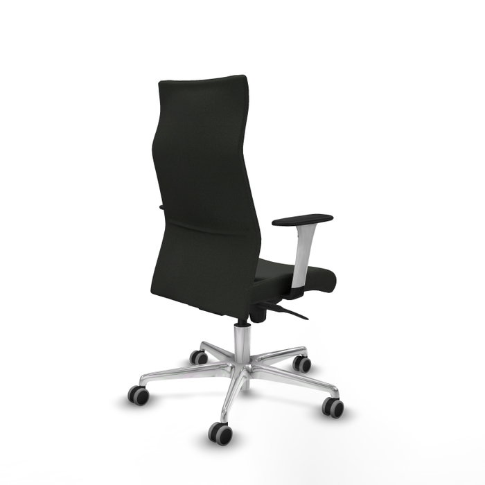 PIQUERAS Y CRESPO Sillón Albacete Negro con Mecanismo Sincro y Base de Aluminio PIQUERAS Y CRESPO Sillón Albacete Negro con Mecanismo Sincro y Base de Aluminio