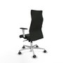 PIQUERAS Y CRESPO Sillón Albacete Negro con Mecanismo Sincro y Base de Aluminio