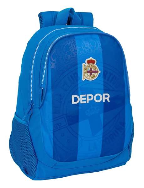 Mochila Escolar R. C. Deportivo de La Coruña Azul 32 x 44 x 16 cm