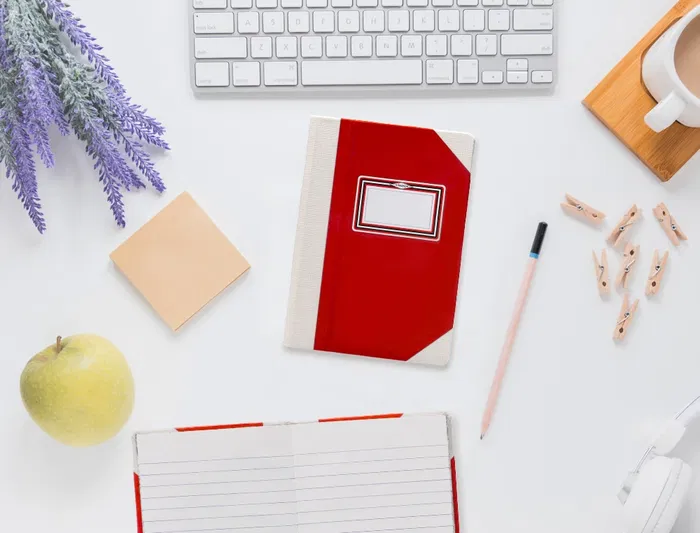 Fernandes Libro Cartoné Cosido Din A5+ Rayado Horizontal 50 Hojas 100 gr Rojo