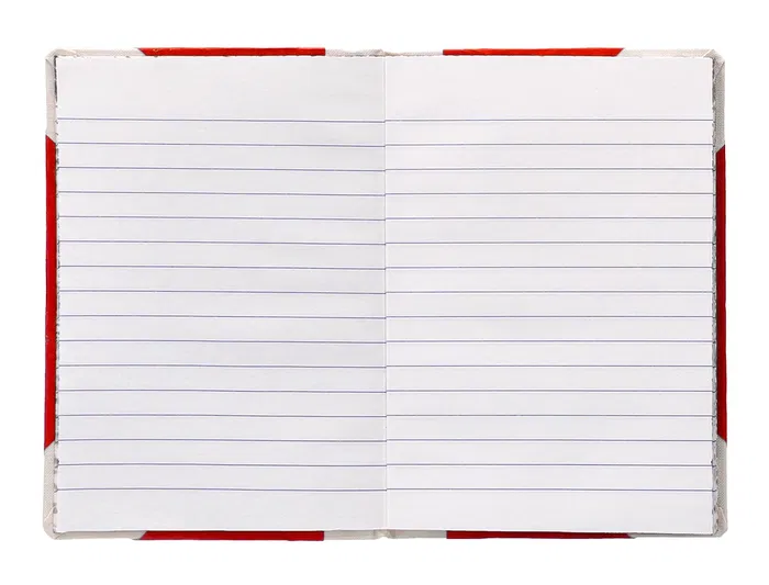 Fernandes Libro Cartoné Cosido Din A5+ Rayado Horizontal 50 Hojas 100 gr Rojo