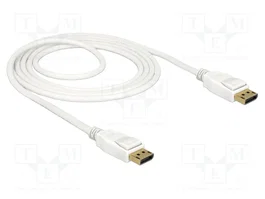 DeLOCK Cable DisplayPort 1.2a 4K 60 Hz 1,5 m Blanco