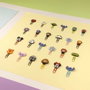 Cerdá Pack de 4 Clips Stitch Multicolor