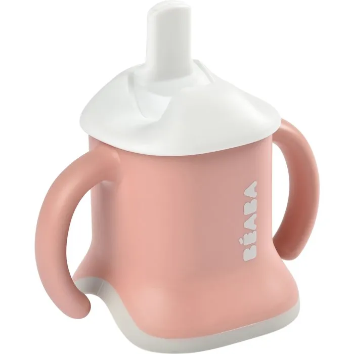 Beaba Taza de Aprendizaje Evoluclip 3 en 1: Biberón, Botella y Vaso - Rosa Antiguo Beaba Taza de Aprendizaje Evoluclip 3 en 1: Biberón, Botella y Vaso - Rosa Antiguo
