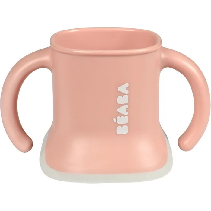 Beaba Taza de Aprendizaje Evoluclip 3 en 1: Biberón, Botella y Vaso - Rosa Antiguo Beaba Taza de Aprendizaje Evoluclip 3 en 1: Biberón, Botella y Vaso - Rosa Antiguo