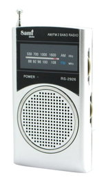 SAMI Radio 2 bandas vertical plana con clip auricular