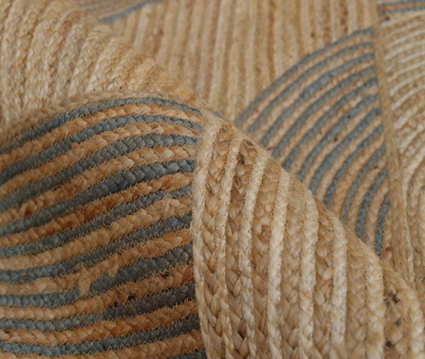 DKD Home Decor Reposapiés Abstracto en Yute y Mango