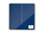 Nobo premium plus vitrina anuncios puerta corredera fieltro azul 12xA4