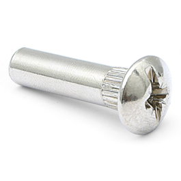 UCAFIX Tubo de unión M6 con cabeza abombada Komby niquelado 37 mm