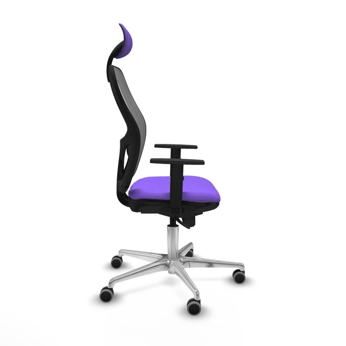 PIQUERAS Y CRESPO Silla de oficina Jorquera con mecanismo Sincro, lila y gris