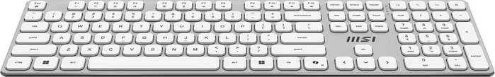 MSI Forge K210 W Combo White ES - Teclado y Ratón Gaming en Español, Conectividad Inalámbrica 2.4G, Diseño Ergonómico y Retroiluminación LED para PC