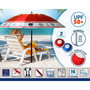 Sombrilla de playa Ø 220 cm SPF50+ Ancla