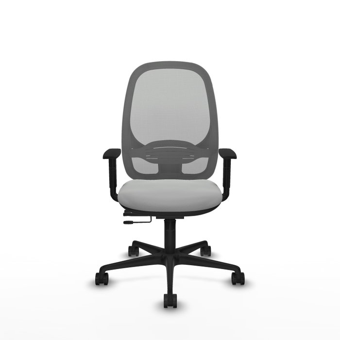 PIQUERAS Y CRESPO Silla de oficina Cilanco con mecanismo Sincro/Traslack, Gris