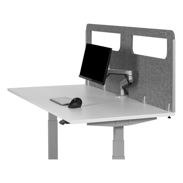 BakkerElkhuizen BE Safety Screen W180H60 Pantalla de seguridad para escritorio 180x60 cm con ventana de acrílico