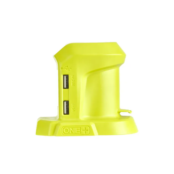 Ryobi R18USB Cargador USB ONE + 18 voltios, 2 Puertos USB