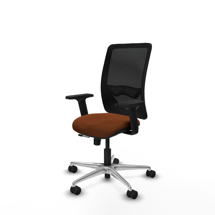 PIQUERAS Y CRESPO Silla de oficina Zulema con mecanismo Sincro/Traslack, Marrón y Negro PIQUERAS Y CRESPO Silla de oficina Zulema con mecanismo Sincro/Traslack, Marrón y Negro