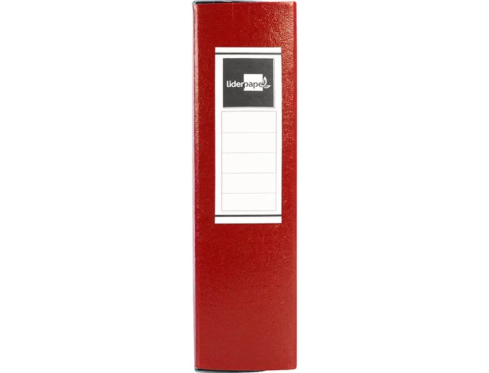 Liderpapel Carpeta proyectos folio lomo 90mm cartón gofrado roja Liderpapel Carpeta proyectos folio lomo 90mm cartón gofrado roja
