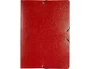 Liderpapel Carpeta proyectos folio lomo 90mm cartón gofrado roja