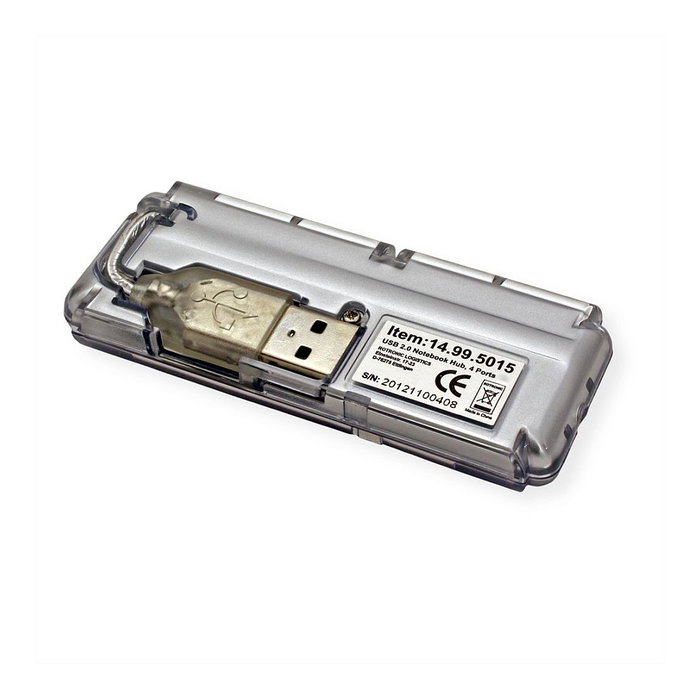 VALUE USB 2.0 Notebook Hub 4 Puertos sin fuente de alimentación