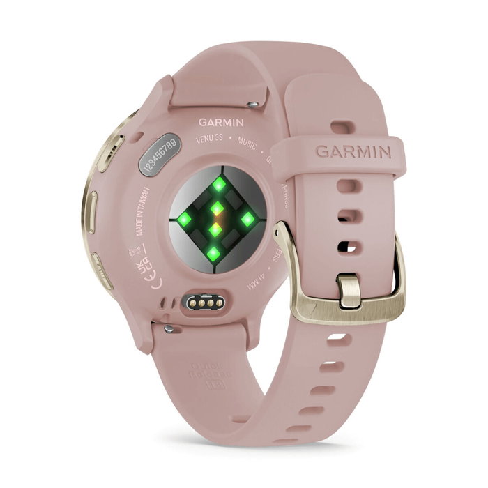 Garmin Venu 3S Dust Rose - Smartwatch con Pantalla AMOLED Táctil de 1.2", GPS, Pulsómetro, Garmin Pay, Seguimiento Salud, 30+ Deportes, Resistente al Agua 5 ATM