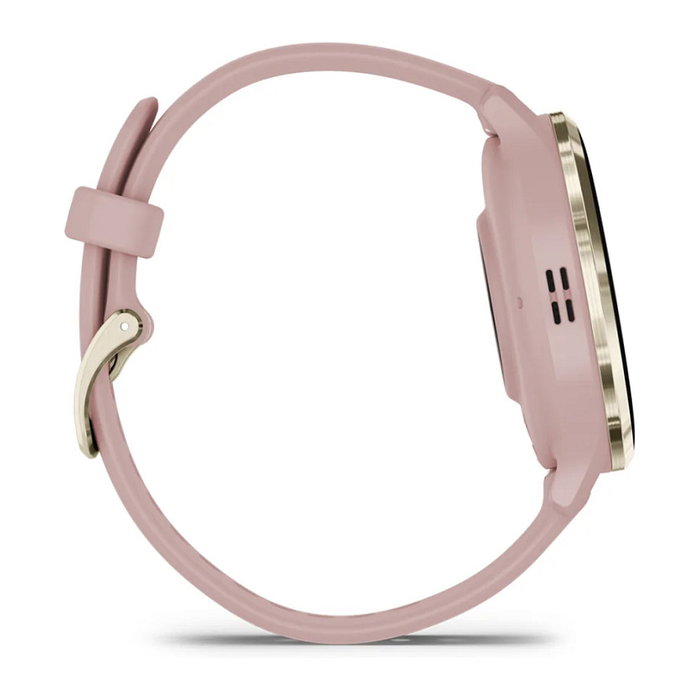 Garmin Venu 3S Reloj Inteligente GPS Unisex AMOLED 3.05 cm (1.2"), 8 GB, 10 Días Batería, Rosa Polvo/Oro Suave, 41 mm, Resistente Agua 5 ATM