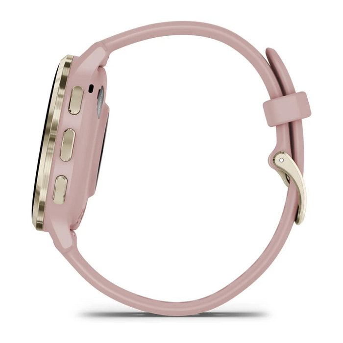 Garmin Venu 3S Reloj Inteligente GPS Unisex AMOLED 3.05 cm (1.2"), 8 GB, 10 Días Batería, Rosa Polvo/Oro Suave, 41 mm, Resistente Agua 5 ATM