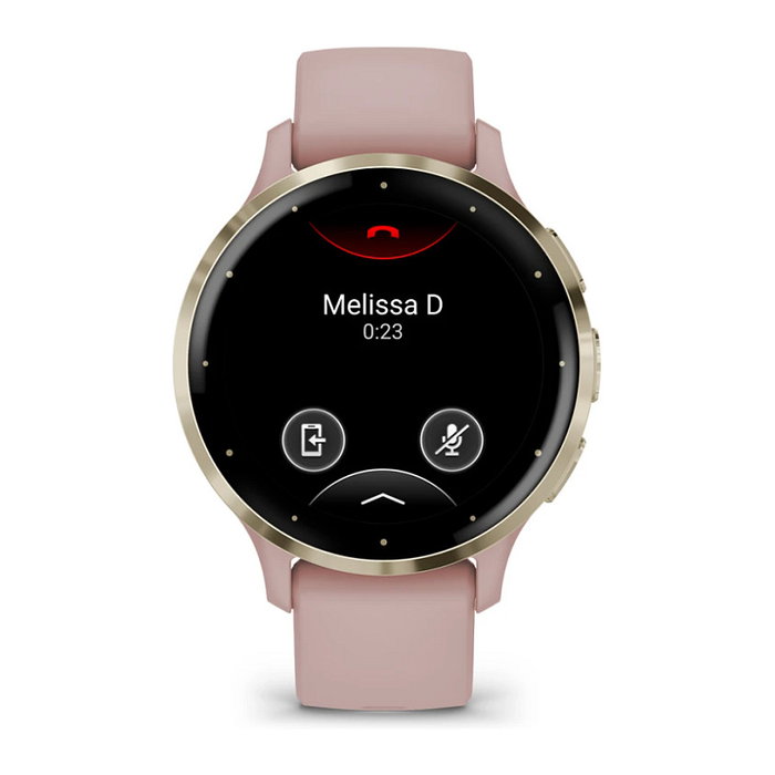 Garmin Venu 3S Reloj Inteligente GPS Unisex AMOLED 3.05 cm (1.2"), 8 GB, 10 Días Batería, Rosa Polvo/Oro Suave, 41 mm, Resistente Agua 5 ATM