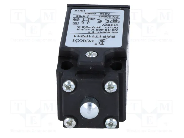 POKÓJ Interruptor de fin de carrera con espárrago de Ø8mm, NO + NC, 10A