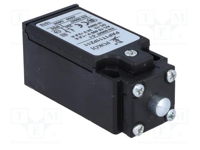 POKÓJ Interruptor de fin de carrera con espárrago de Ø8mm, NO + NC, 10A