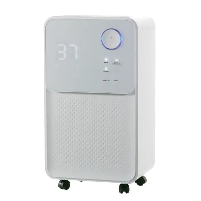 Oceanic Deshumidificador de aire eléctrico, Extracción 12L/día, Secado de ropa, Pantalla LED, 25m², Depósito 2L Oceanic Deshumidificador de aire eléctrico, Extracción 12L/día, Secado de ropa, Pantalla LED, 25m², Depósito 2L