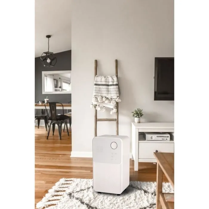 Oceanic Deshumidificador de aire eléctrico, Extracción 12L/día, Secado de ropa, Pantalla LED, 25m², Depósito 2L Oceanic Deshumidificador de aire eléctrico, Extracción 12L/día, Secado de ropa, Pantalla LED, 25m², Depósito 2L