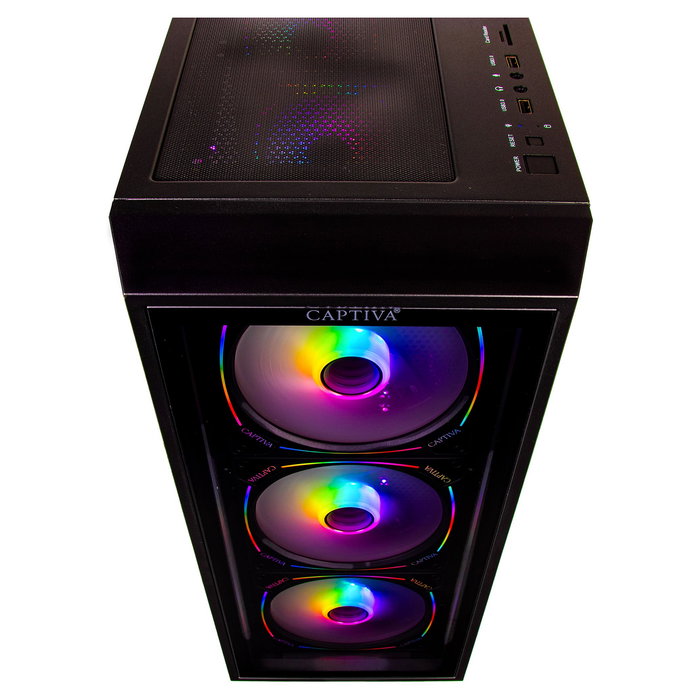 Captiva I88-933 PC Gaming Highend, Intel Core i7-14700KF 3.4GHz, 32GB RAM DDR5, SSD 2TB M.2, NVIDIA GeForce RTX 5080 16GB GDDR7, Windows 11 Home, Color Negro