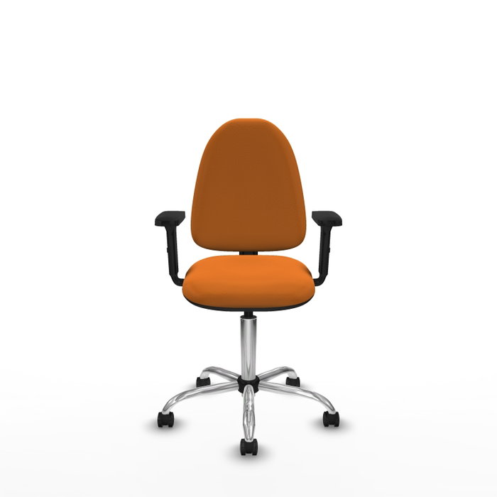 PIQUERAS Y CRESPO Silla de oficina Aýna Naranja con Brazos 2D PIQUERAS Y CRESPO Silla de oficina Aýna Naranja con Brazos 2D