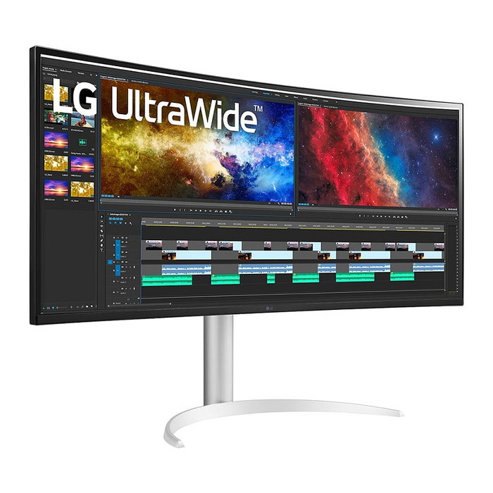 LG 38BQ85C-W - Monitor UltraWide 38" UWQHD IPS Curvo 75Hz, HDR10, USB-C 90W, FreeSync, Altavoces, Montaje VESA
