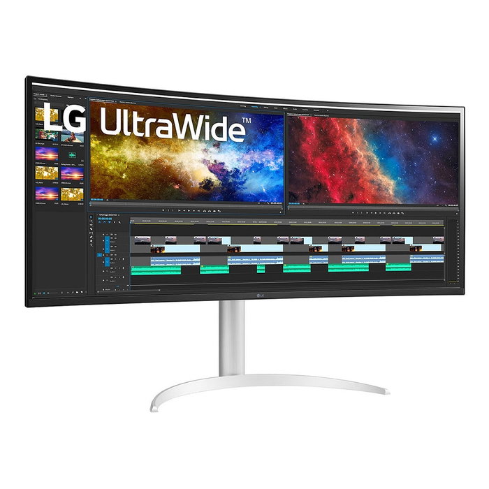 LG 38BQ85C-W - Monitor UltraWide 38" UWQHD IPS Curvo 75Hz, HDR10, USB-C 90W, FreeSync, Altavoces, Montaje VESA