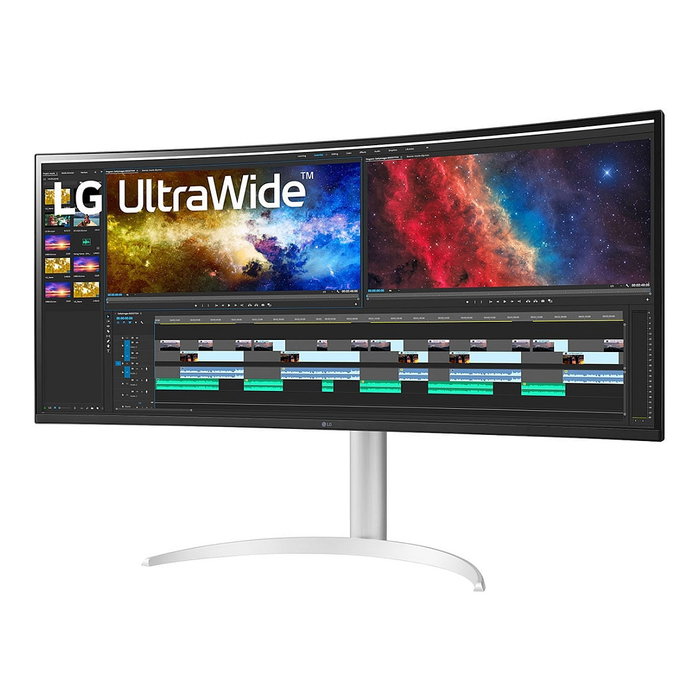 LG 38BQ85C-W - Monitor UltraWide 38" UWQHD IPS Curvo 75Hz, HDR10, USB-C 90W, FreeSync, Altavoces, Montaje VESA