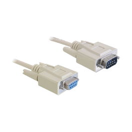 DeLOCK Cable Extensión Serie RS-232 Sub-D9 ST-BU 2 metros (Seriell Verlängerung)