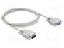 DeLOCK Cable de extensión serie RS-232 Sub-D9 macho a hembra 2 m