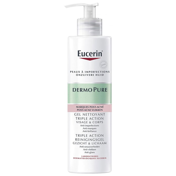 Eucerin Dermopure Serum Gel Nettoyant Triple Action Fl-Pompe 400ml Eucerin Dermopure Serum Gel Nettoyant Triple Action Fl-Pompe 400ml