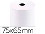 Q-connect Rollo de Papel para Sumadoras Electra, 75 mm Ancho x 65 mm Diámetro, 60 g, Sin Bisfenol A, Mandril 12 mm