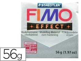 Staedtler Fimo Effect Pasta de Modelar Plata Metálico 58 g