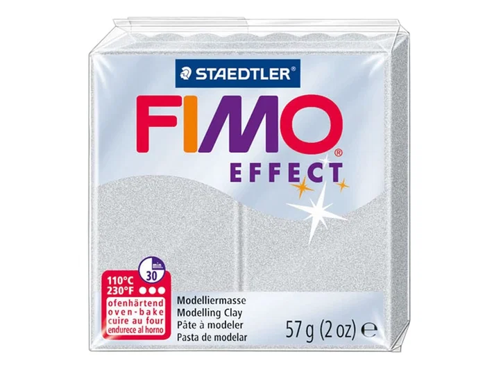 Staedtler Fimo Effect Pasta de Modelar Plata Metálico 58 g